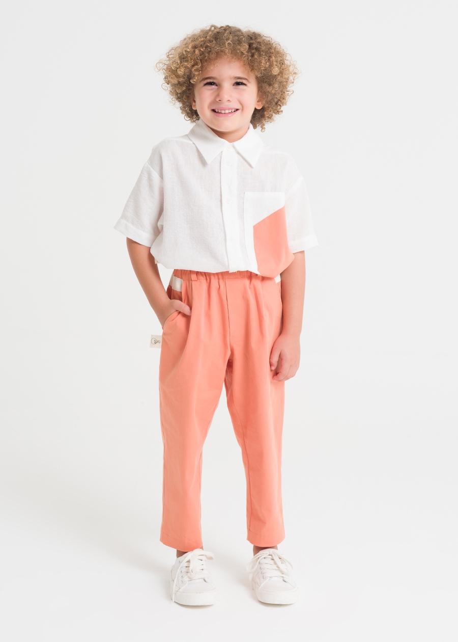 Polarn O Pyret Baby GOTS Organic Cotton Trousers Blue at John Lewis   Partners